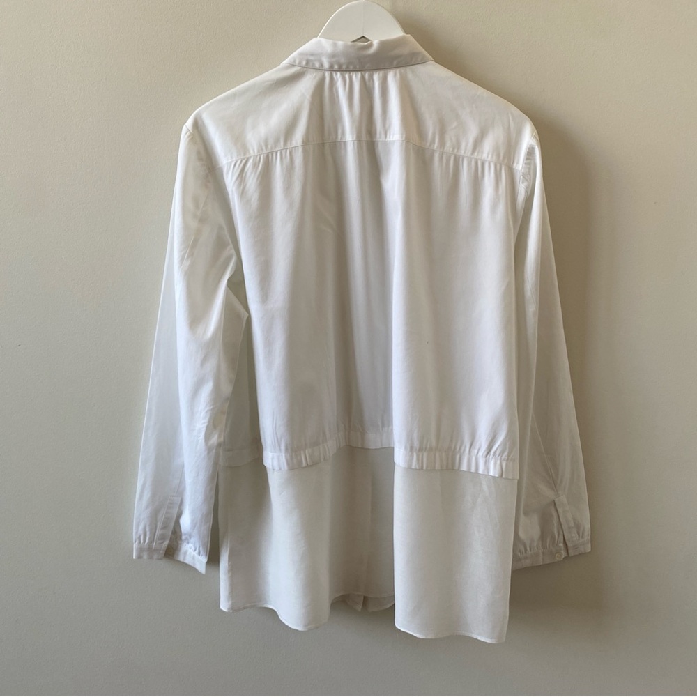 Lafayette 148 New York Crisp White Shirt - Picture 9 of 10